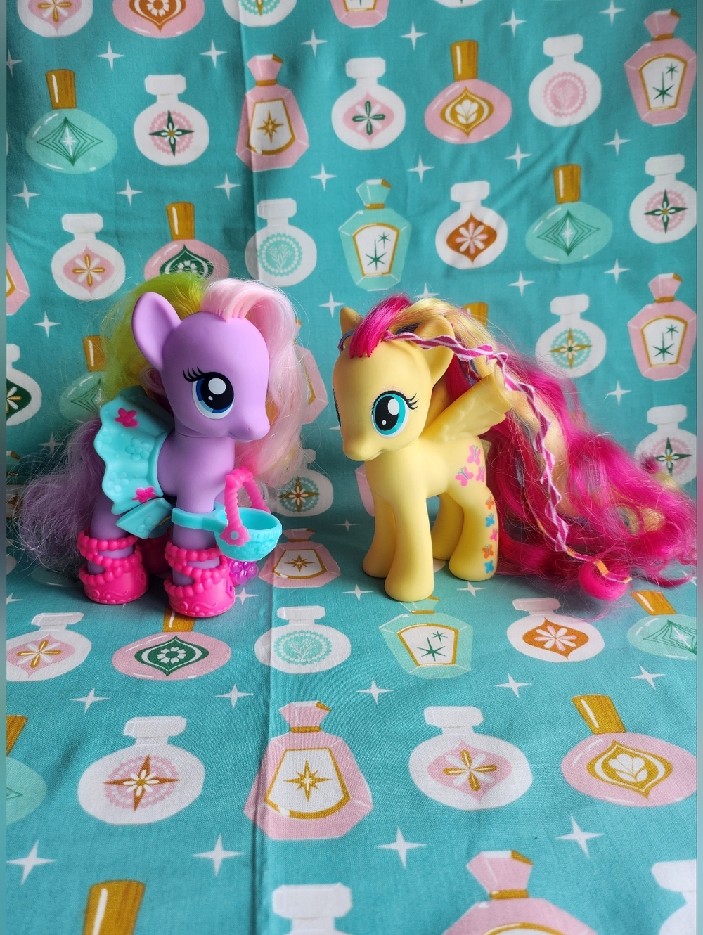 My Little Pony 6" Stylin' Strands Fluttershy And Rainbow Power Daisy Dreams